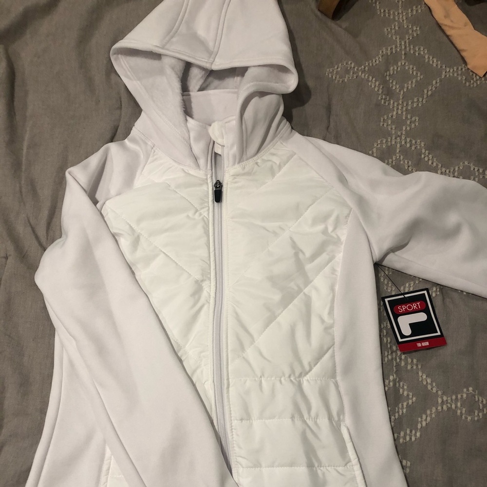 2 NWT Fila Sport Zip Ups. White & Black